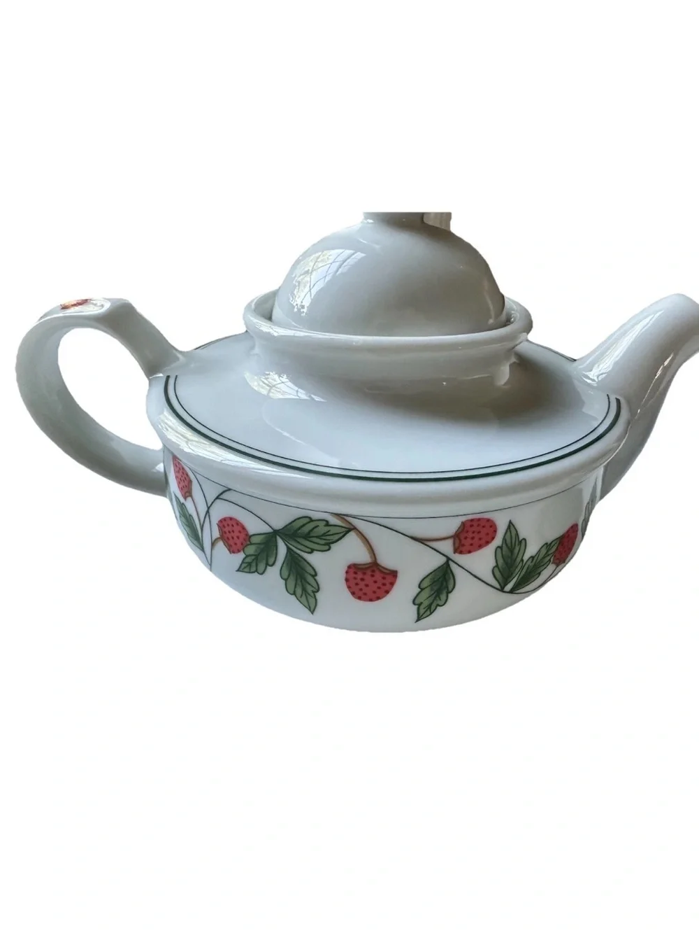 Vintage Strawberry Tea for One 3 PCs Set Toscany Collection Japan 1970 EUC